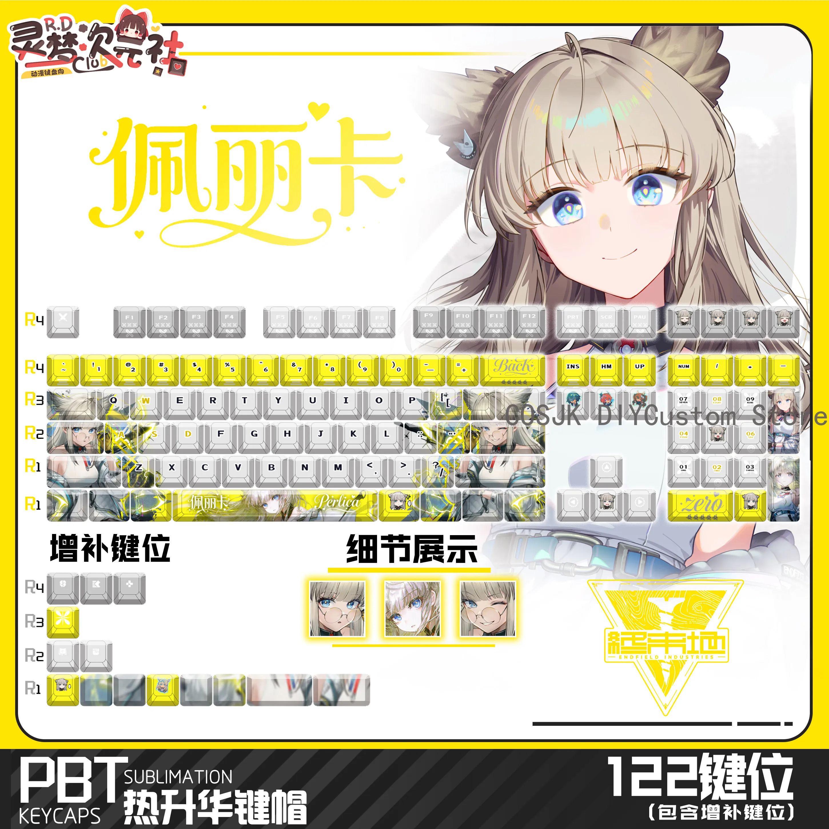 Perlica Arknights Keycaps Review: Are These $40.16 Themed Keycaps Worth It?