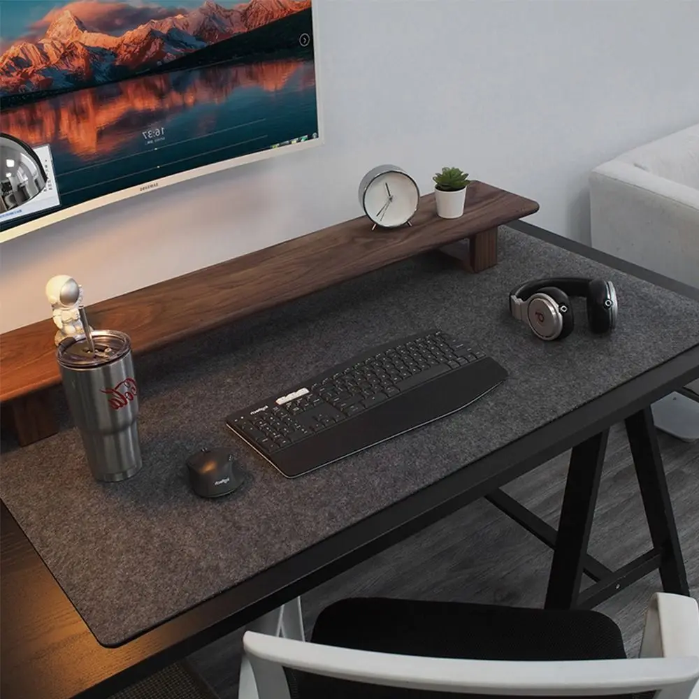 Desk Transformation for $3.14? Large Wool Felt Mat Review