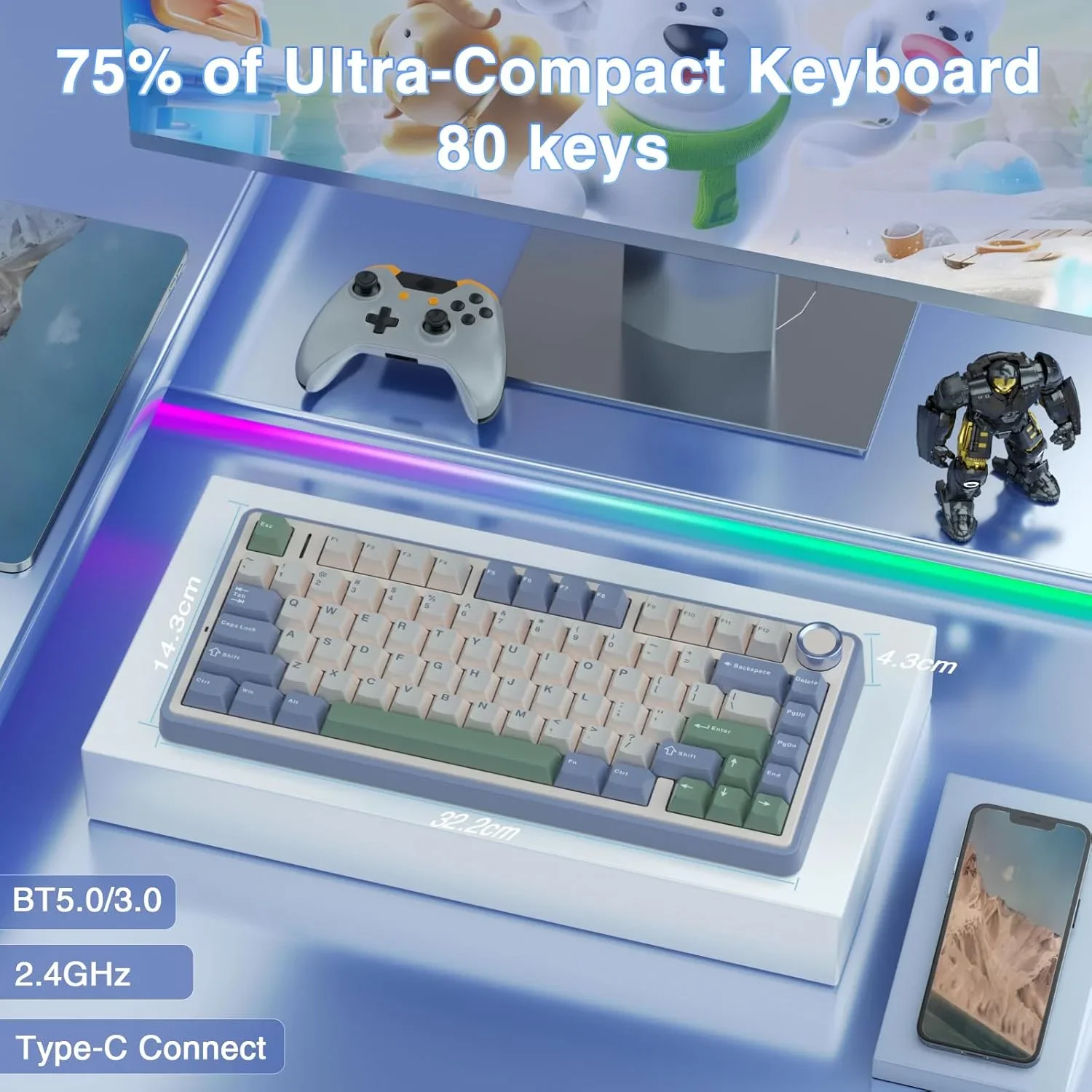 Unleash Your Typing Power: Is the AULA F75 Mechanical Keyboard a Budget Beast?