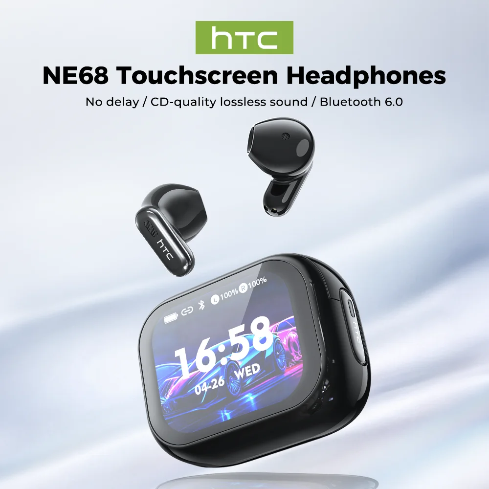 Budget-Friendly Breakthrough: HTC NE68 Wireless Headphones with AI Translator for Under $28!