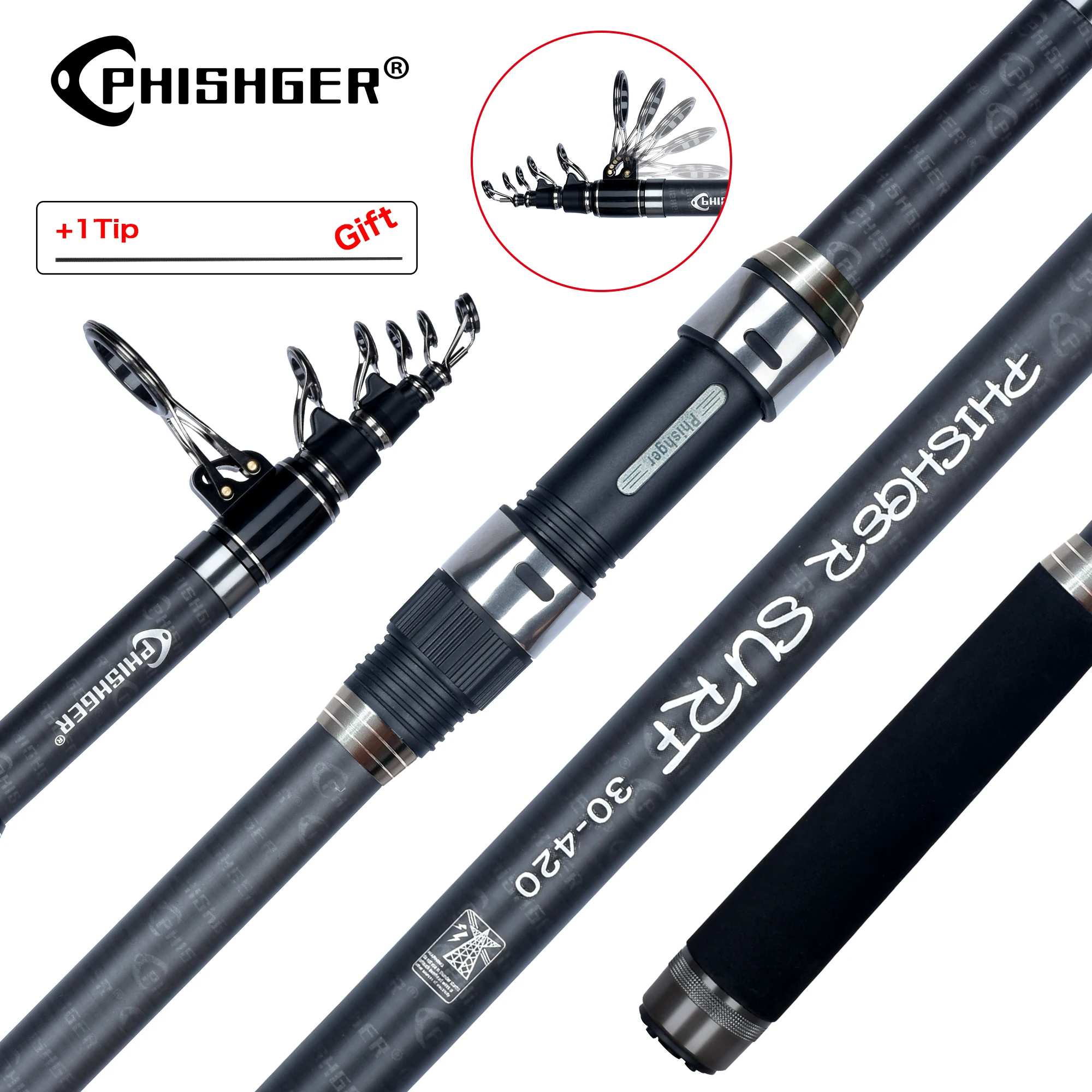 PHISHGER Telescopic Surf Rod Review: Is This ~$29.92 Fishing Pole a Budget Beast?
