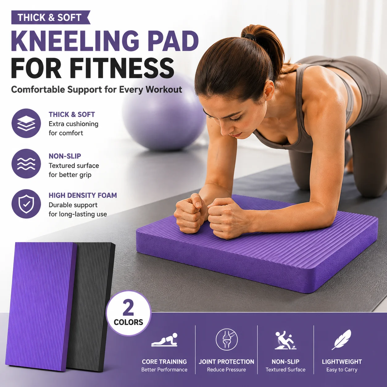 Save Your Joints for $7: Thick Yoga Knee Pad Mat Review