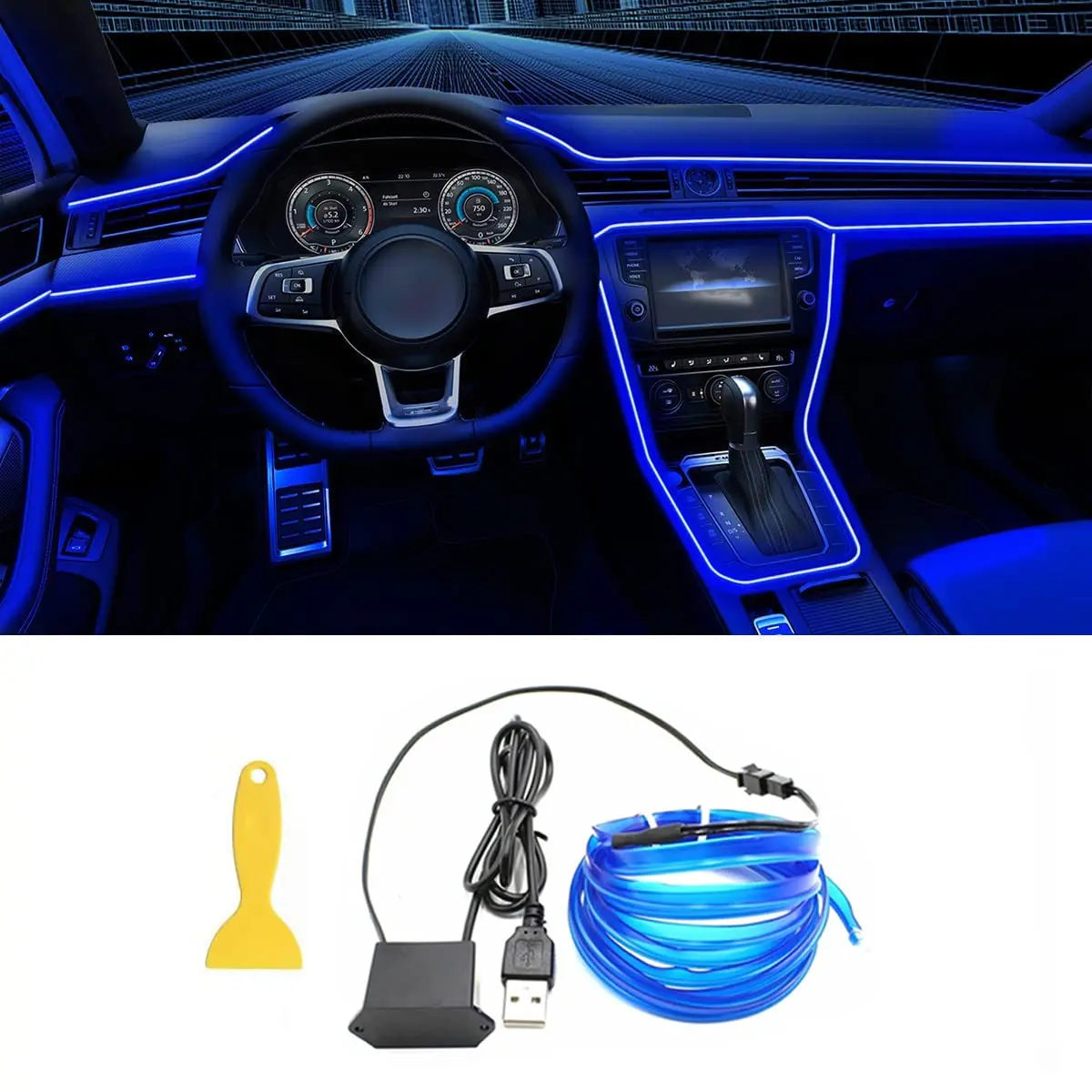 Transform Your Car Interior for $3.33: 5M Neon EL Ambient Light Review